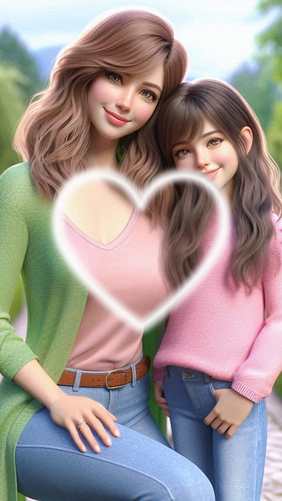 Maman et fille 
