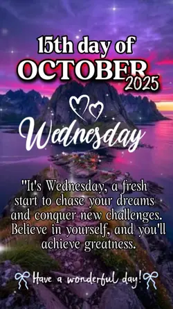 Wednesday oct15