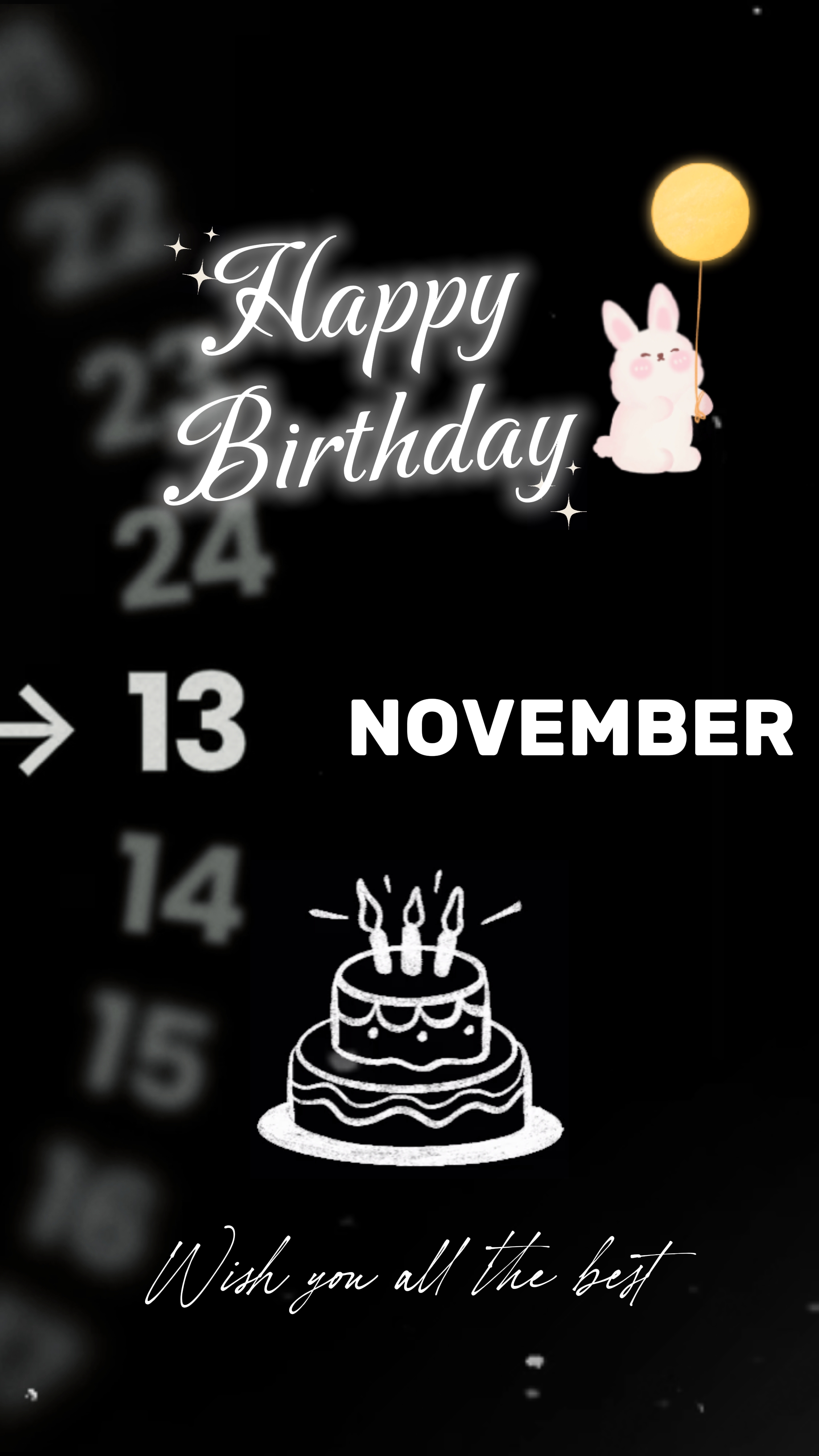 Feliz cumpleaños 13 de noviembre