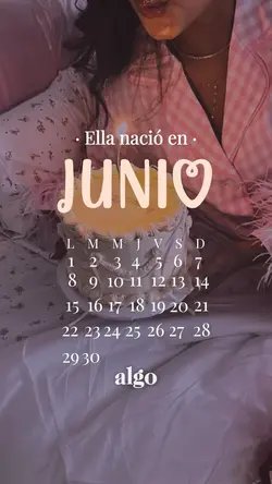Ella nació en junio 