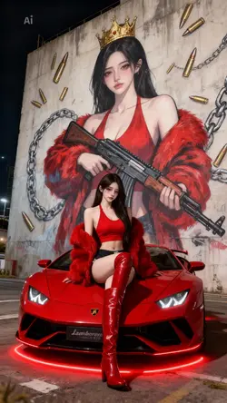 red graffiti 