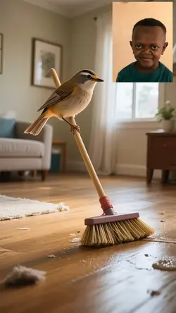 bird sweeping