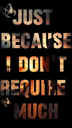 "Just because"
