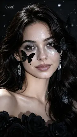 black& silver makeup