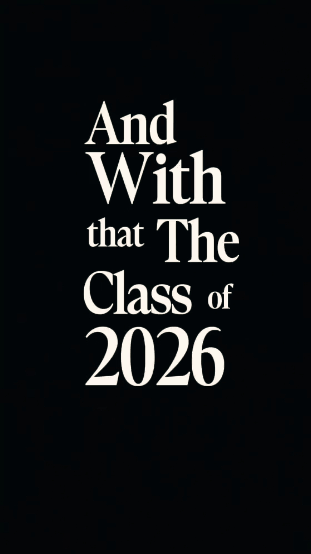 End of class 