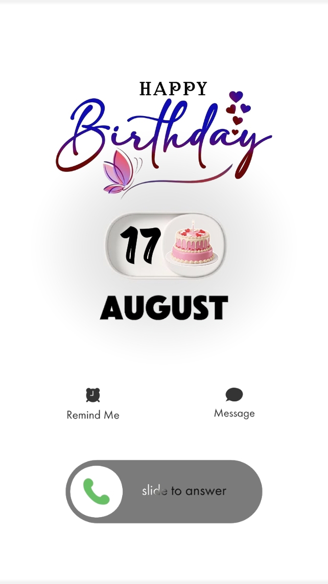 B 'day 17. August