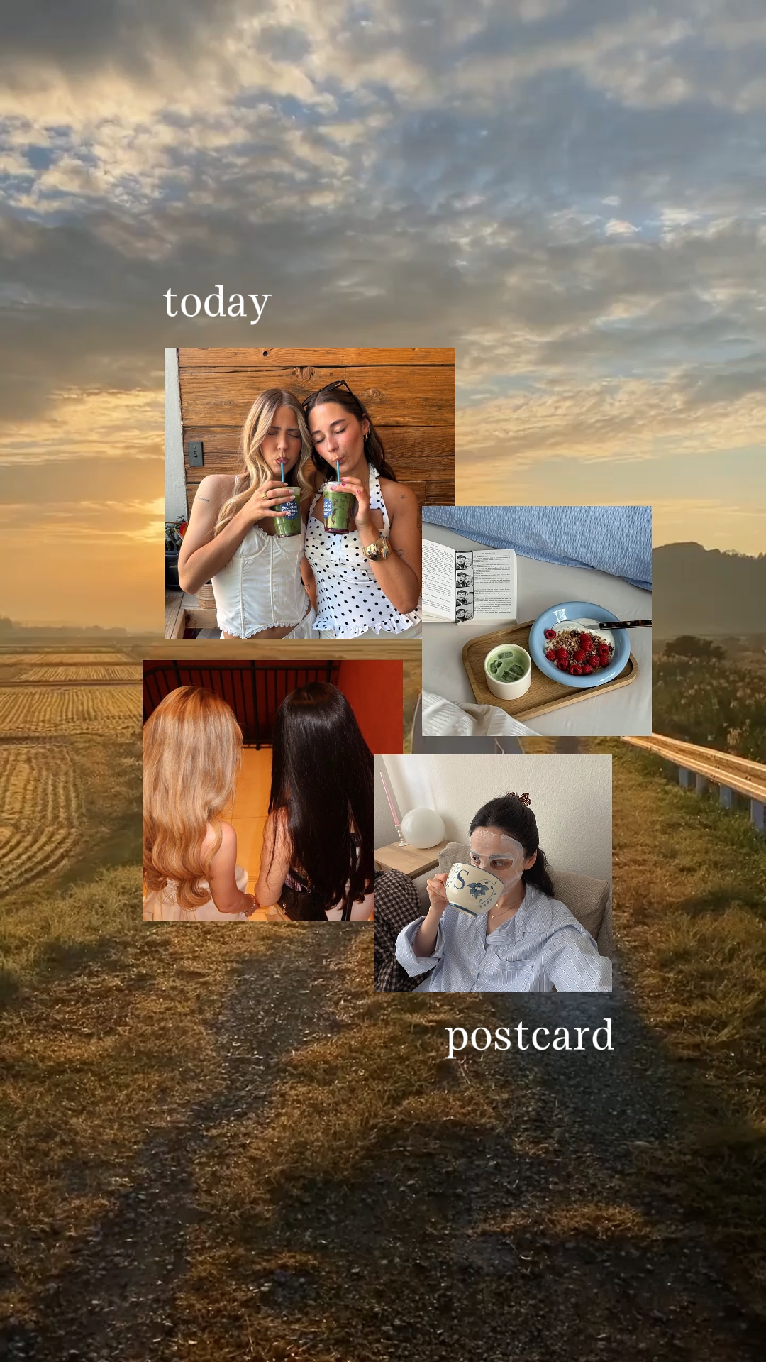 Hoje cartão postal