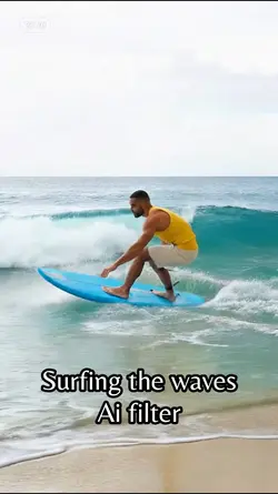 surfing the waves