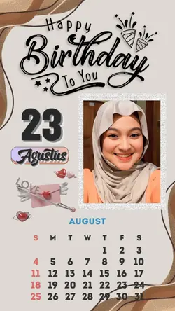 23 Agustus Brithday 