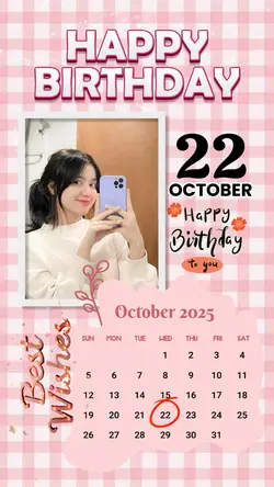 22 OCTOBER HBD GIRL