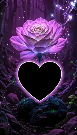 Una rosa violeta