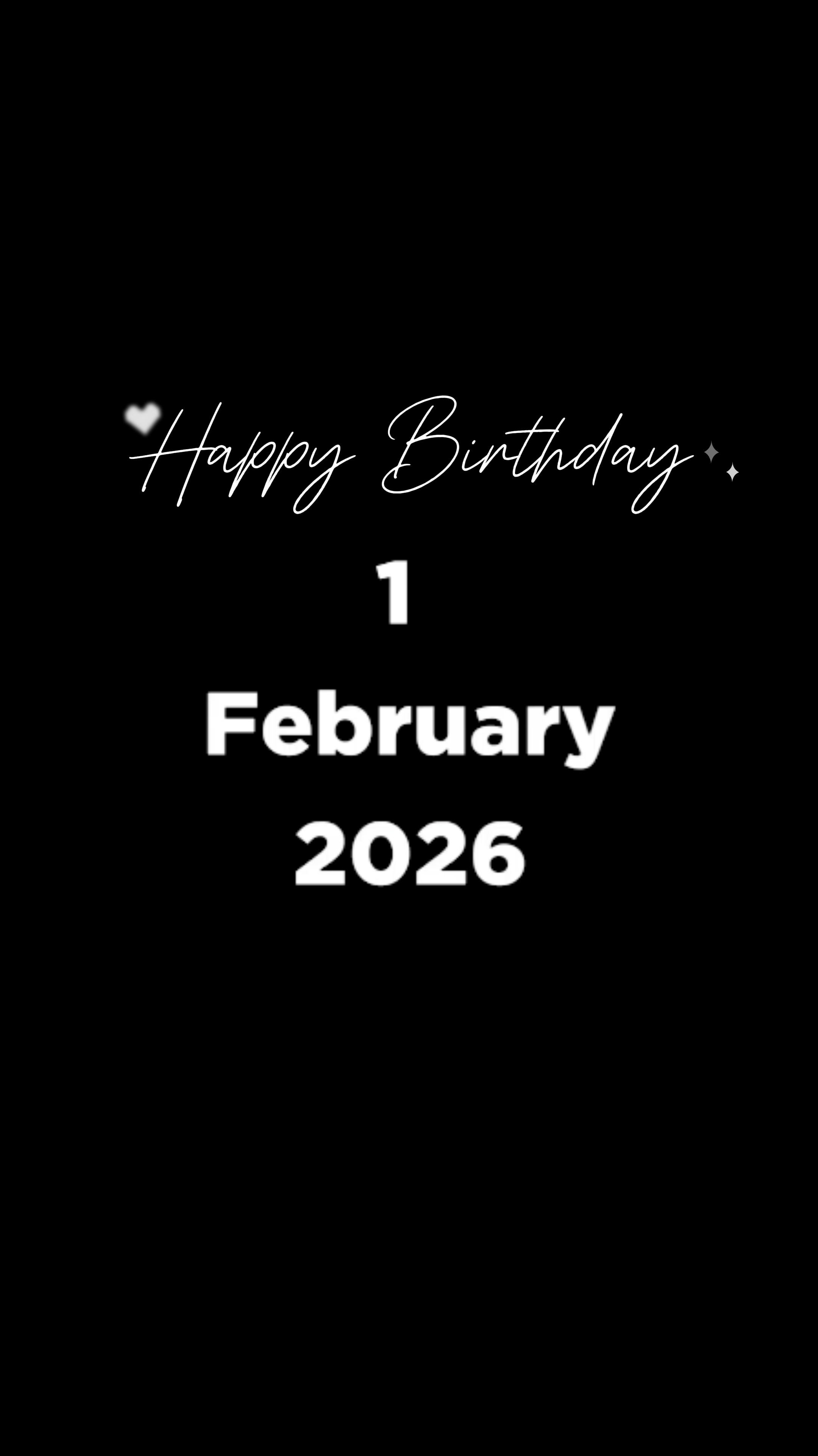 MY BIRTHDAY 1 FEB
