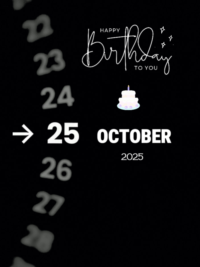 birthday 25 october