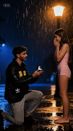 Propose in the rain