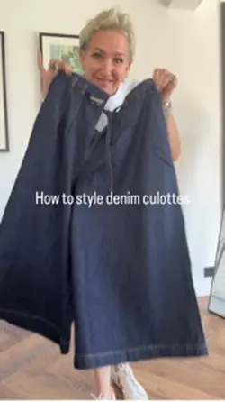 Denim culottes 
