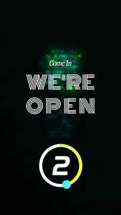 COME IN WE ARE OPEN