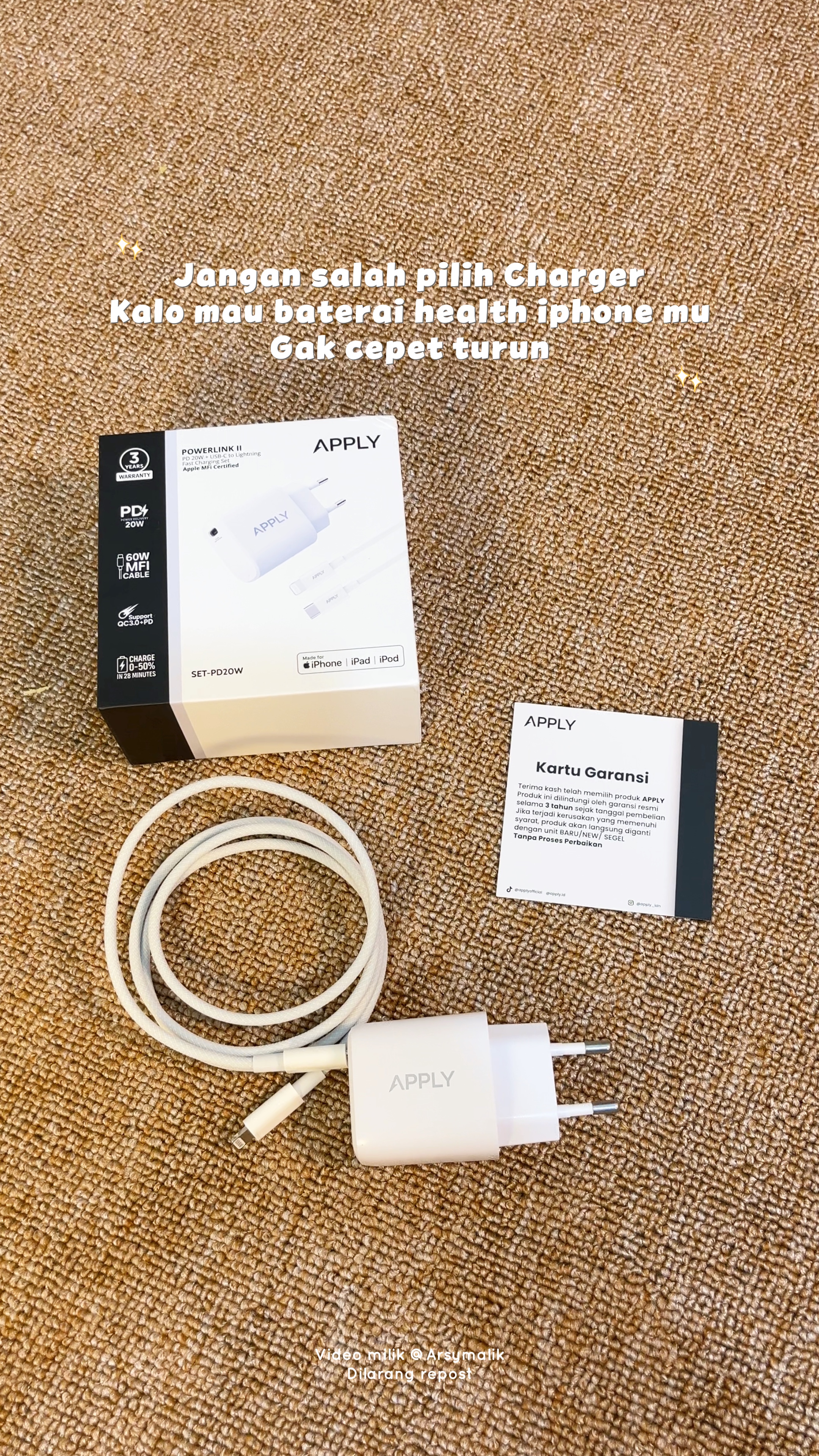 Pengisi daya iphone