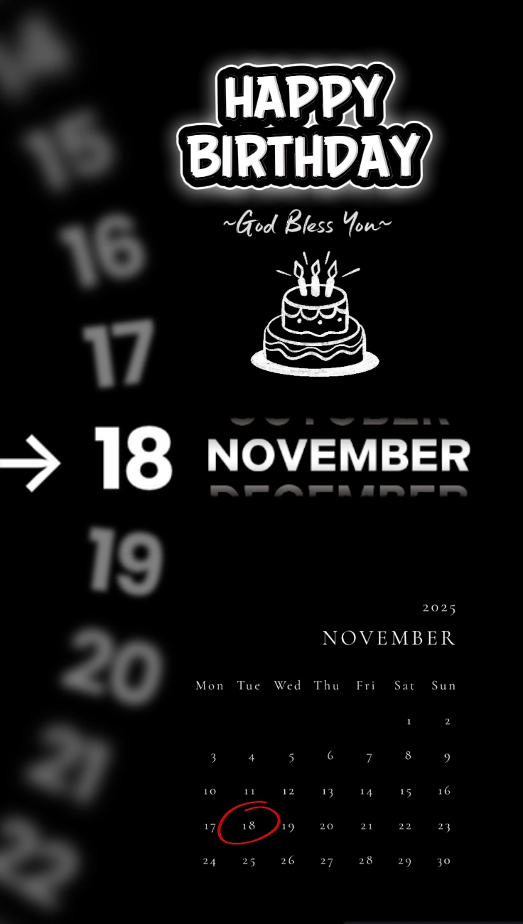 HBD 18. NOVEMBER