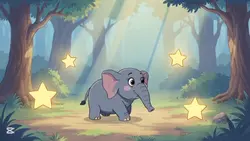 Happy elephant 

