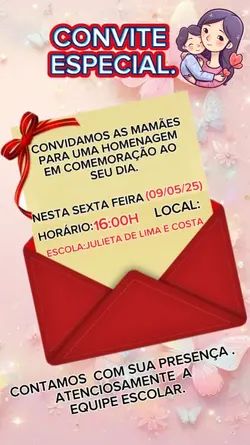 Convite Dia das Mães