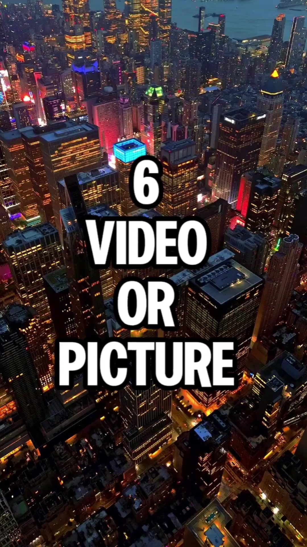 6 vídeo ou foto