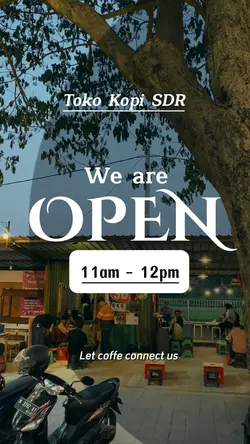 We are open 