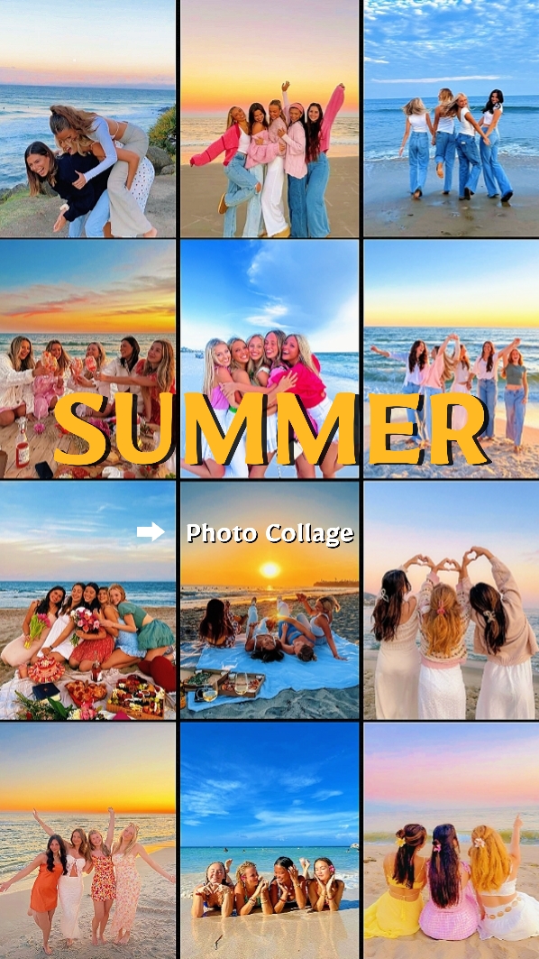 Sommer-Foto-Collage