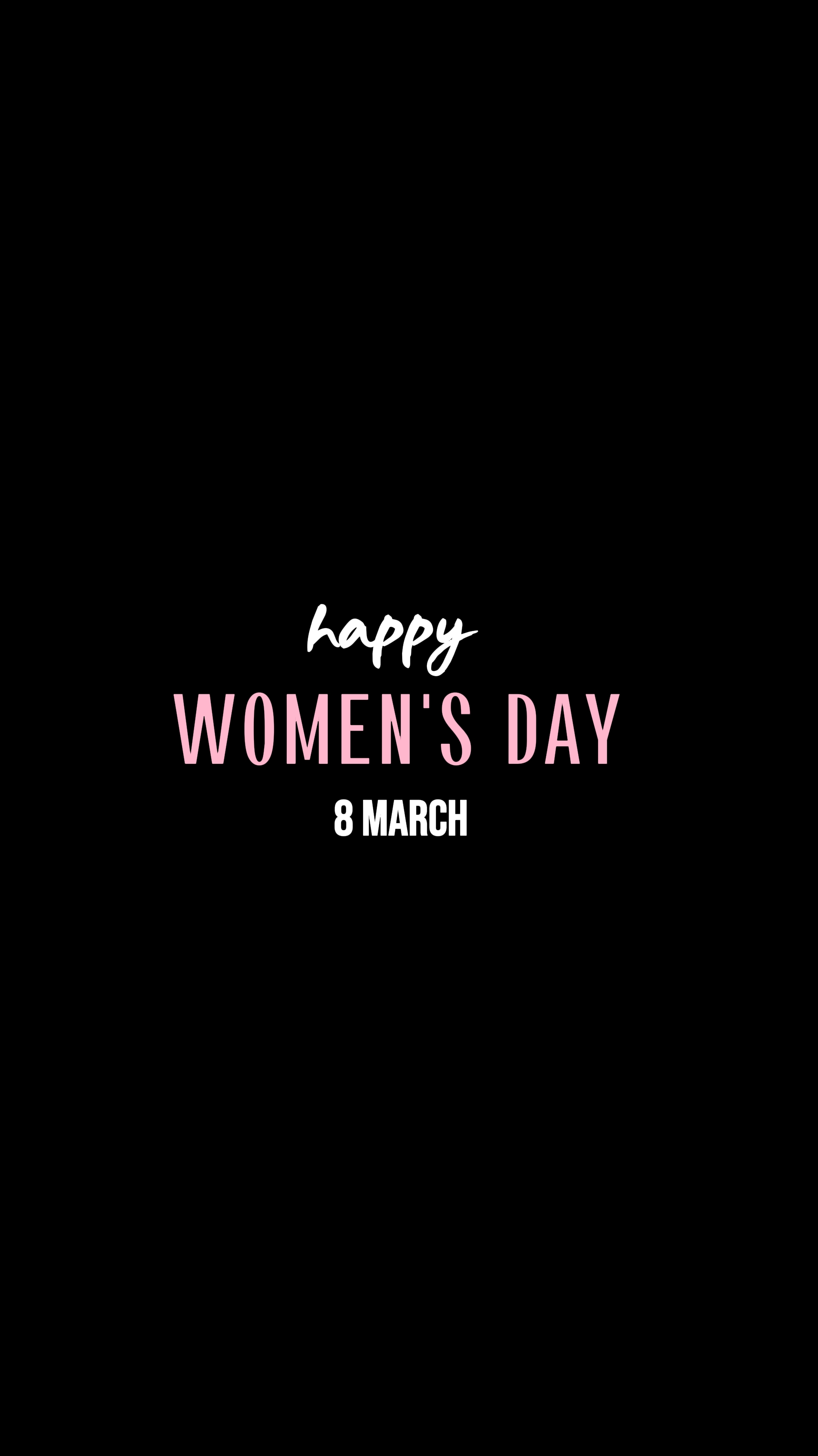Feliz dia das mulheres 