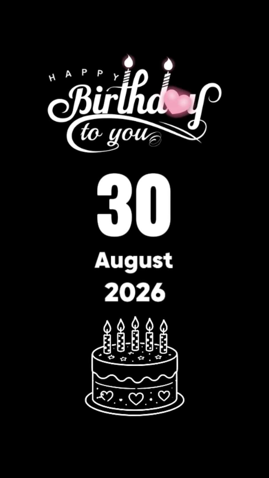 HBD MY BABY 30 AUGUS