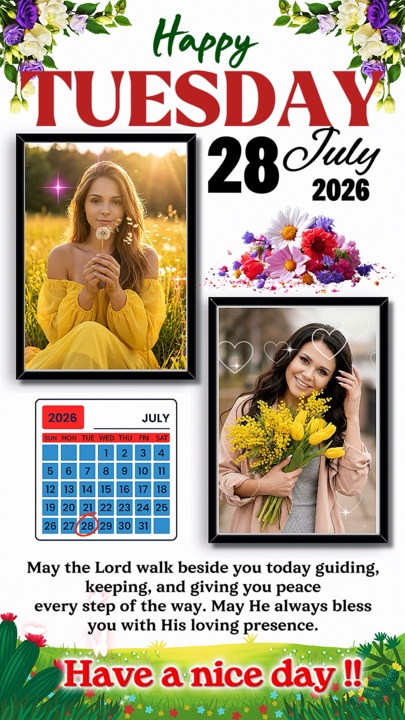 Salı 28 Temmuz 2026