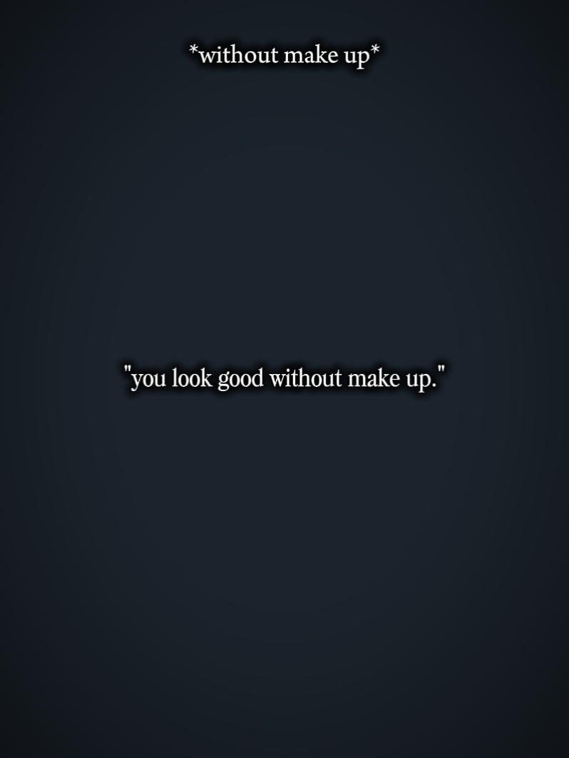 mit / ohne Make-up