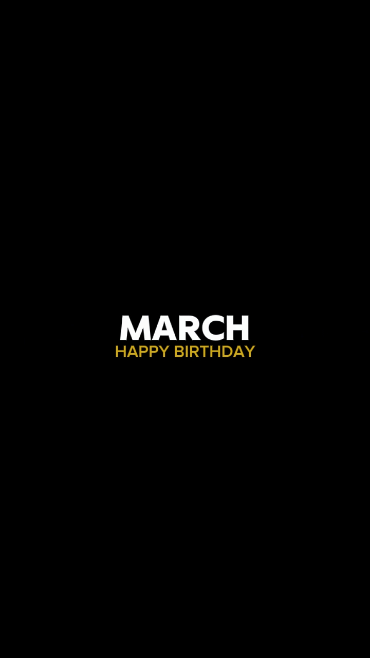 ULANG TAHUN MARET