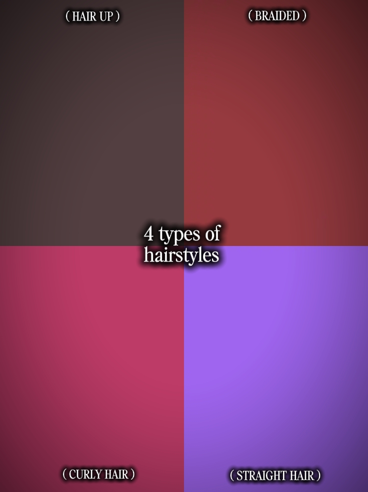 4types de coiffures