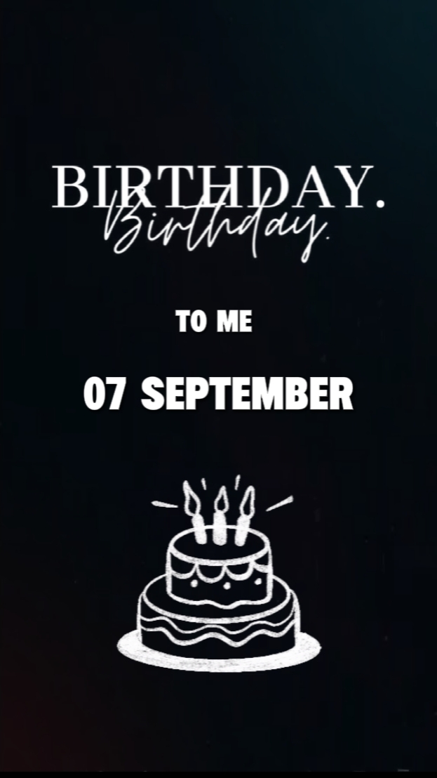 HBD 7 SEPTEMBER 2026