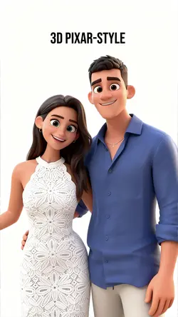 3D Pixar-style