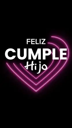 Feliz cumple hijo