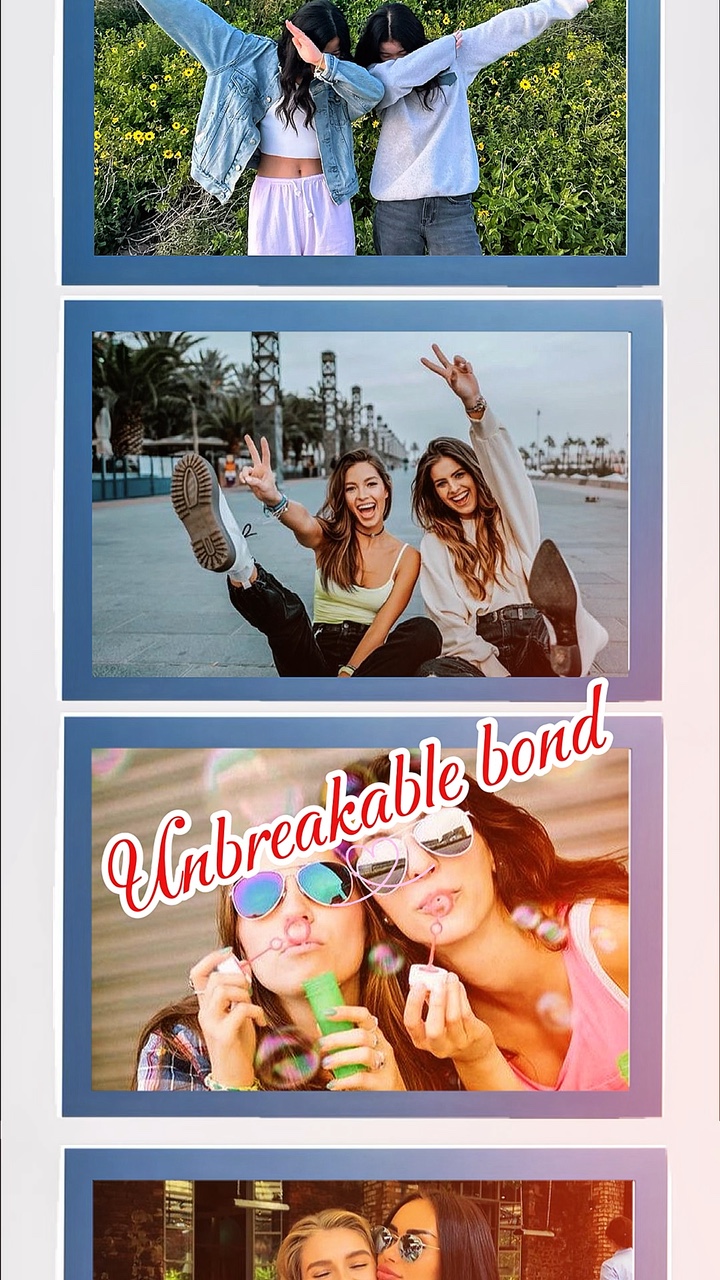 collage selfie bff