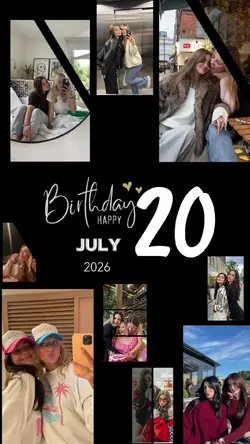 Birthday 20 July
