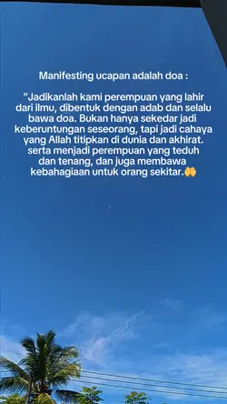 manifesting ucapan