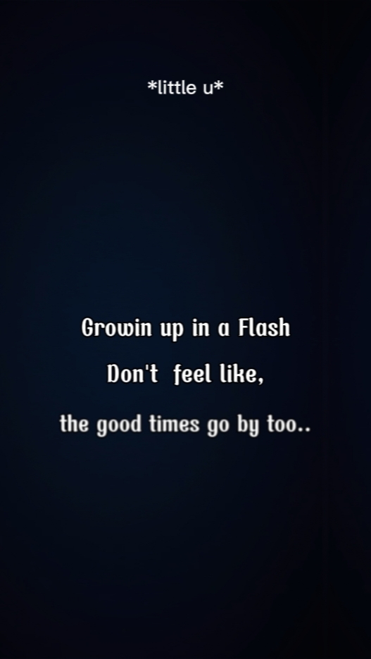 in a flash.