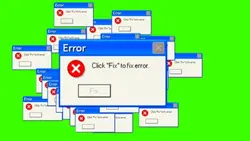 click to fix error