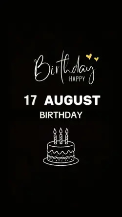 HBD 17 AUGUST 2026