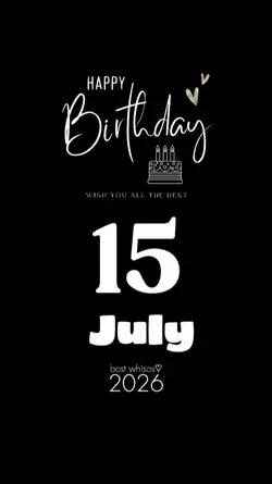 BIRTHDAY 15 JULY