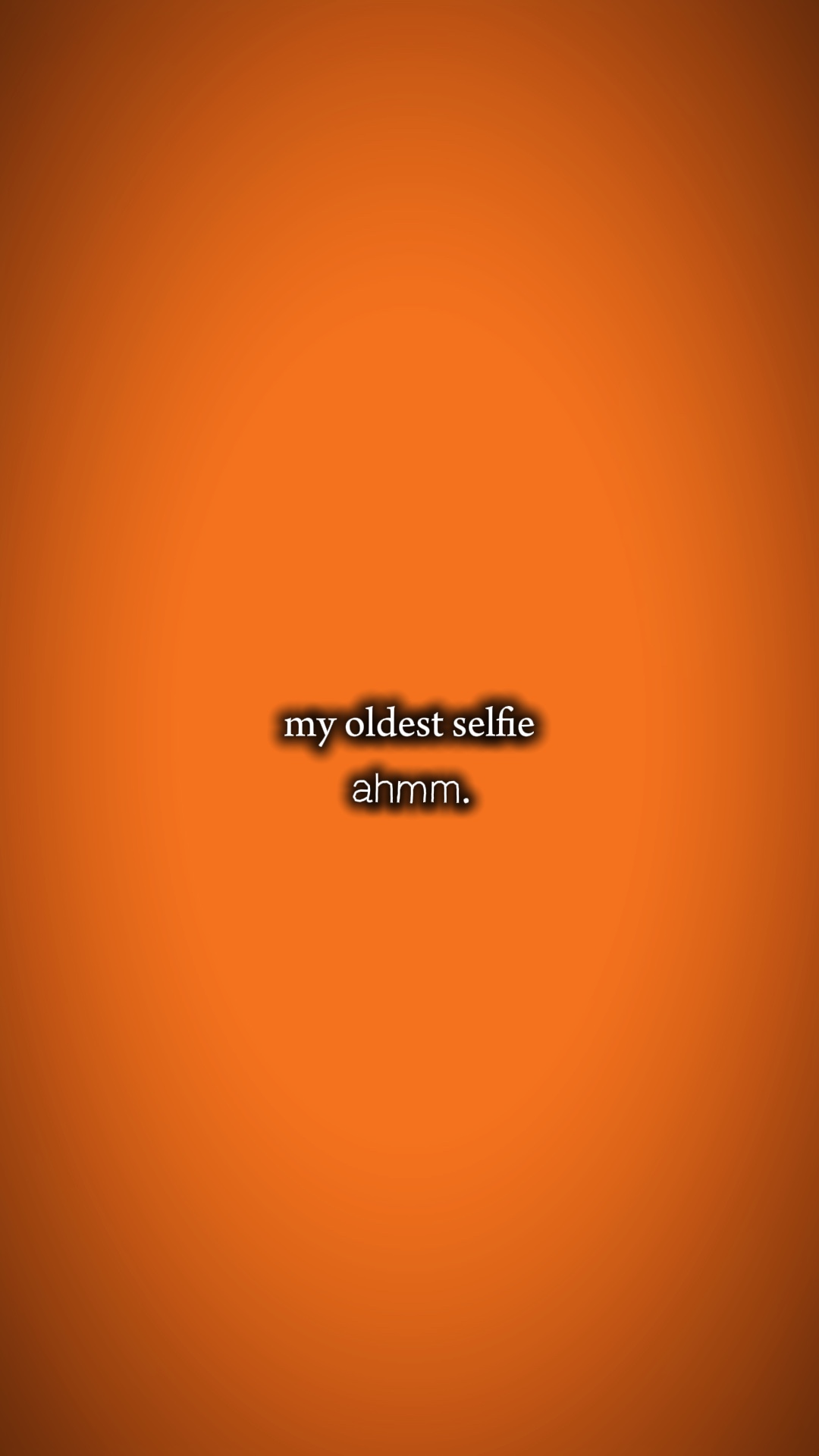 Minha nova selfie