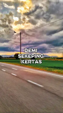 demi sekeping kertas