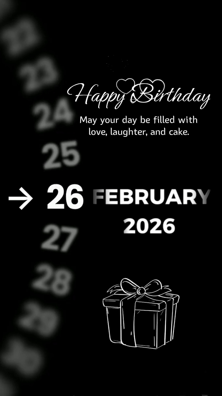 CUMPLEAÑOS 26 DE FEBRERO