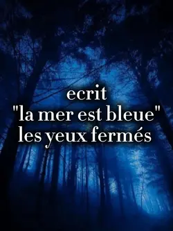 la mer est bleu