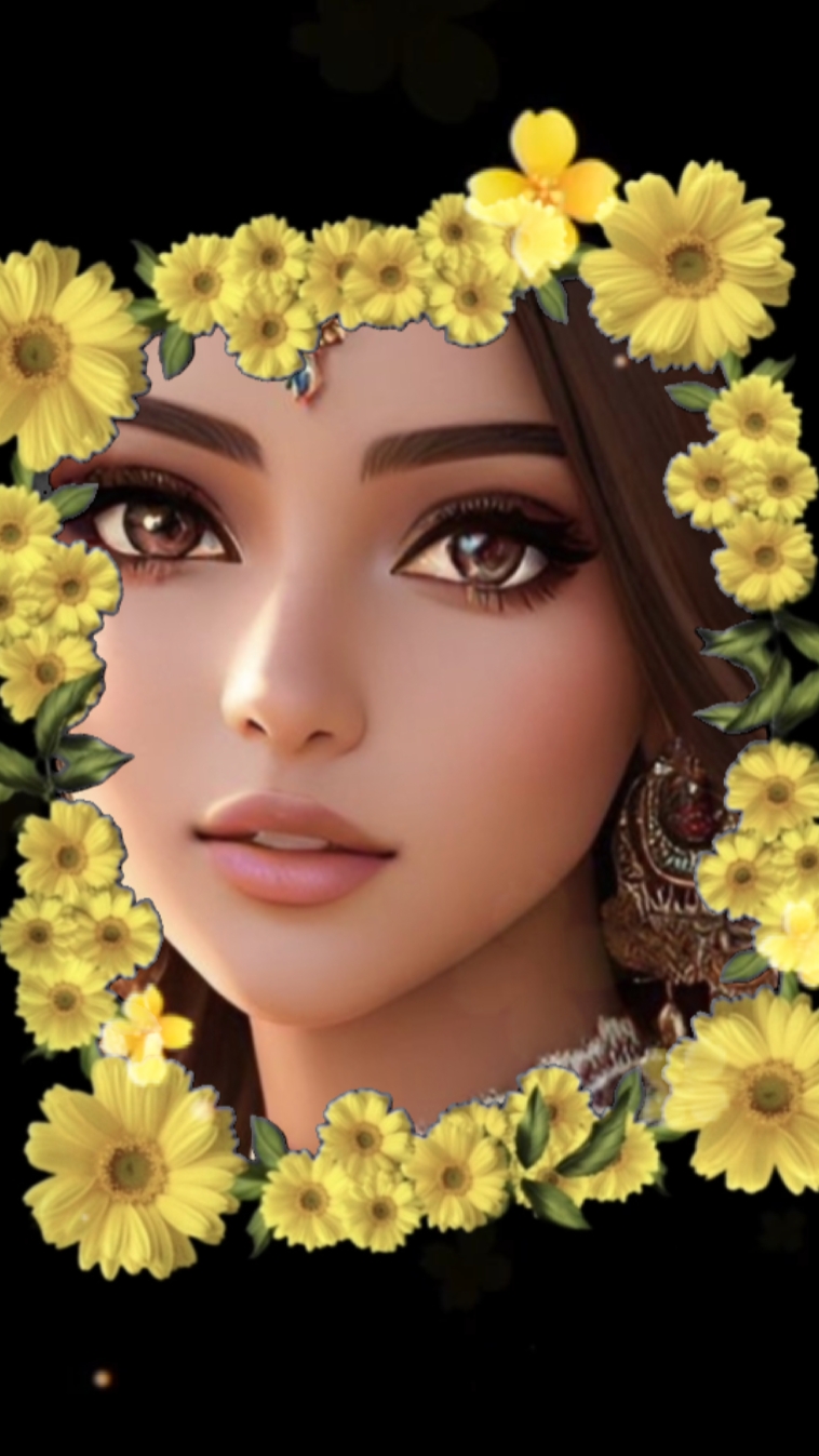 1 photo flower frame
