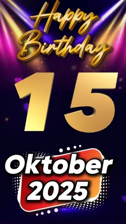 HBD 15 Oktober 2025