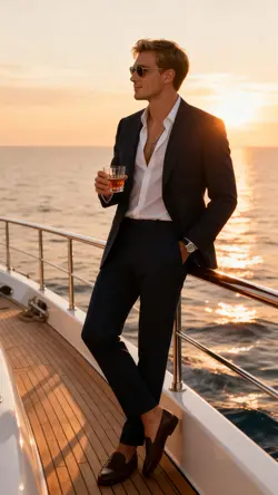 Luxury Yacht Sunset